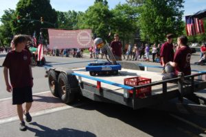 Our robot in the parade