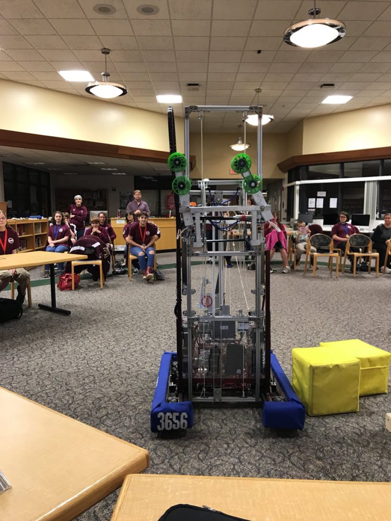 our robot ready for its demo