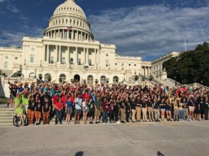FRC teams on the steps of the Capitol